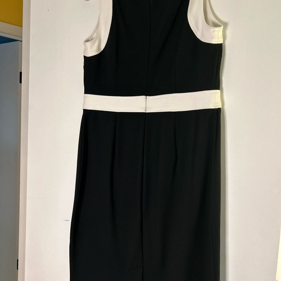 Talbots Black and White Knit Sheath Dress - Picture 4 of 4
